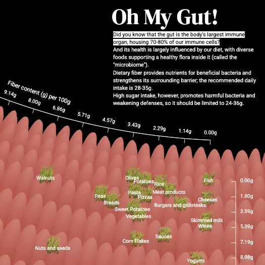 Fiber Content Graph